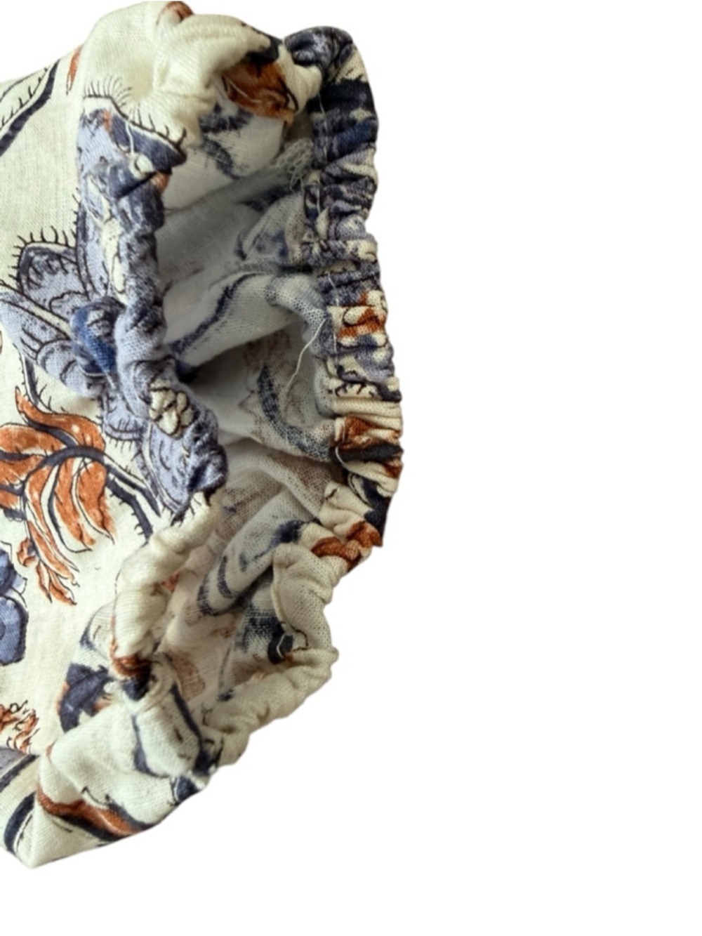Nicole Miller Floral Paisley Linen Blend Blouse Size Small - Picture 5 of 10